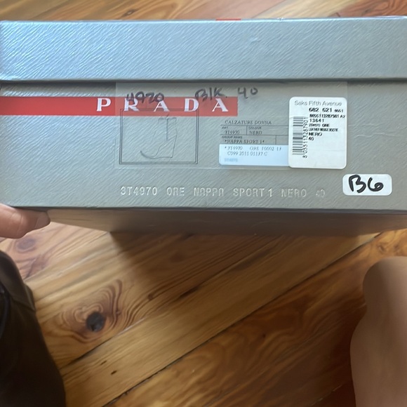 Prada Black leather  wedge boots. With box. Super comfy. Size 10 (40) - Picture 2 of 10